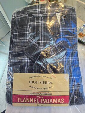 Mens NWT Flannel Size Large 2 piece PJ's